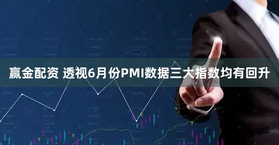 赢金配资 透视6月份PMI数据三大指数均有回升