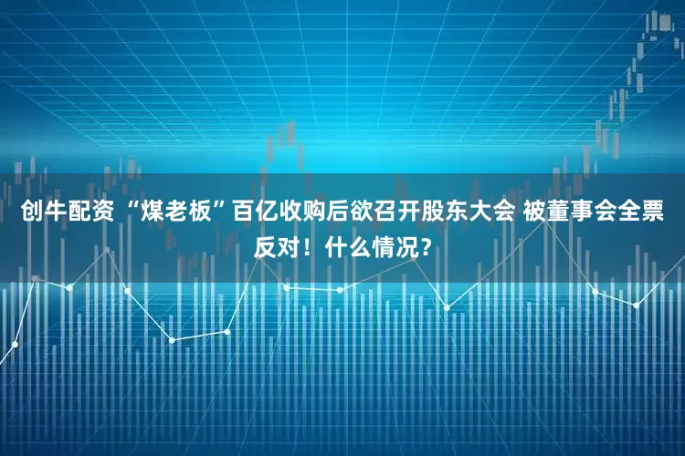 创牛配资 “煤老板”百亿收购后欲召开股东大会 被董事会全票反对！什么情况？